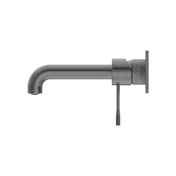 OPAL WALL BASIN/BATH MIXER 185MM GRAPHITE