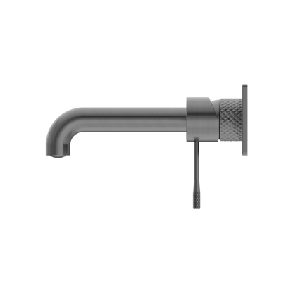 OPAL WALL BASIN/BATH MIXER 185MM GRAPHITE