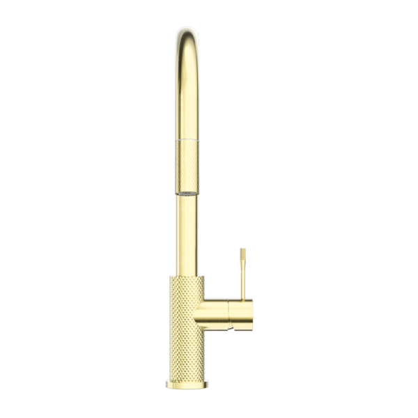 OPAL PULL OUT SINK MIXER WITH VEGIE SPRAY FUNCTION BRUSHED GOLD