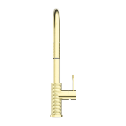 OPAL PULL OUT SINK MIXER WITH VEGIE SPRAY FUNCTION BRUSHED GOLD