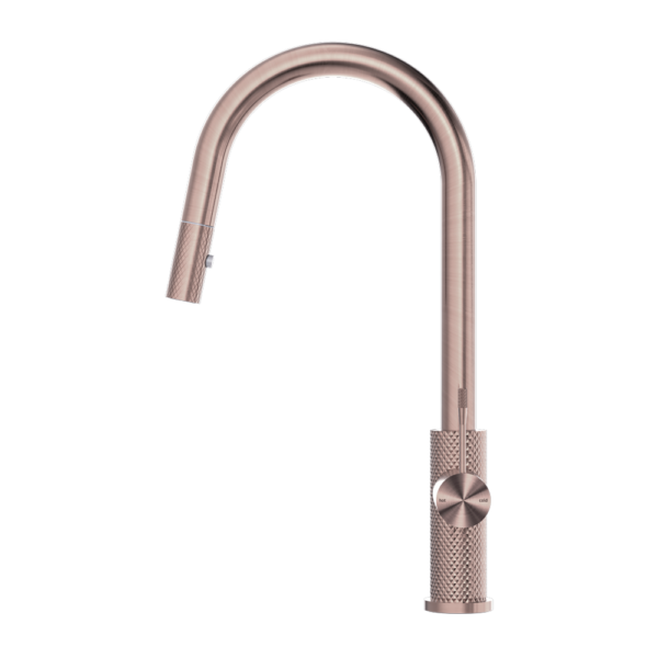OPAL PULL OUT SINK MIXER WITH VEGIE SPRAY FUNCTION BRUSHED BRONZE