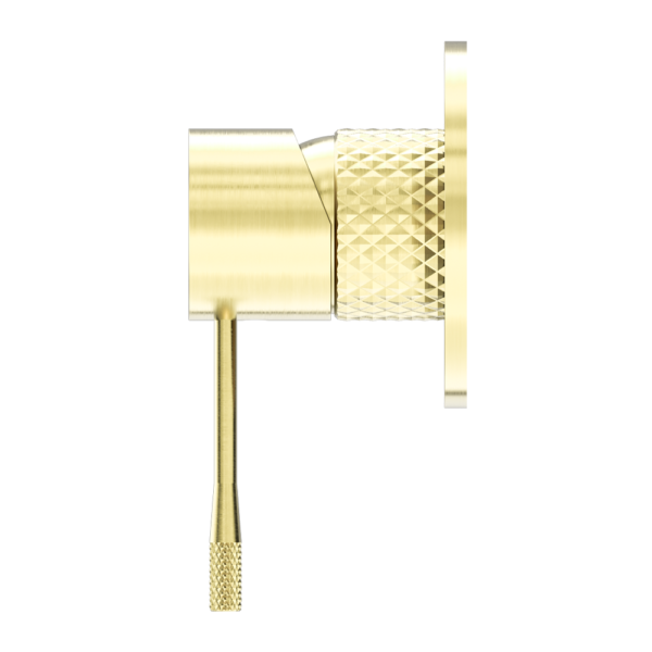 OPAL SHOWER MIXER 80MM PLATE BRUSHED GOLD