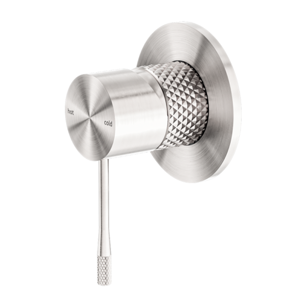 OPAL SHOWER MIXER 80MM PLATE BRUSHED NICKEL