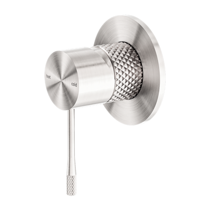 OPAL SHOWER MIXER 80MM PLATE BRUSHED NICKEL