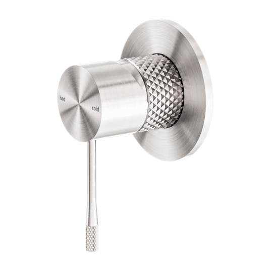 OPAL SHOWER MIXER 80MM PLATE BRUSHED NICKEL