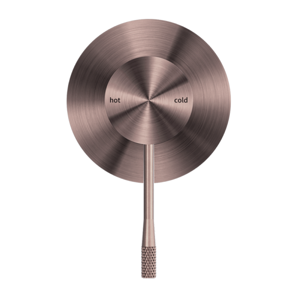 OPAL SHOWER MIXER 80MM PLATE BRUSHED BRONZE