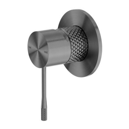 OPAL SHOWER MIXER 80MM PLATE GRAPHITE