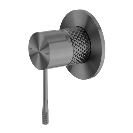 OPAL SHOWER MIXER 80MM PLATE GRAPHITE