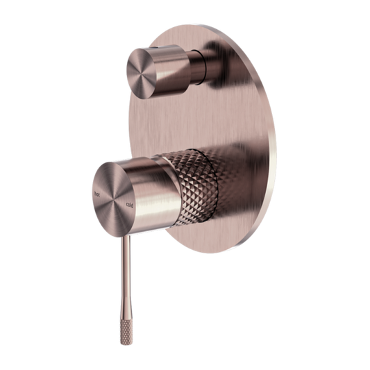 OPAL SHOWER MIXER WITH DIVERTOR BRUSHED BRONZE