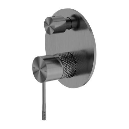 OPAL SHOWER MIXER WITH DIVERTOR GRAPHITE