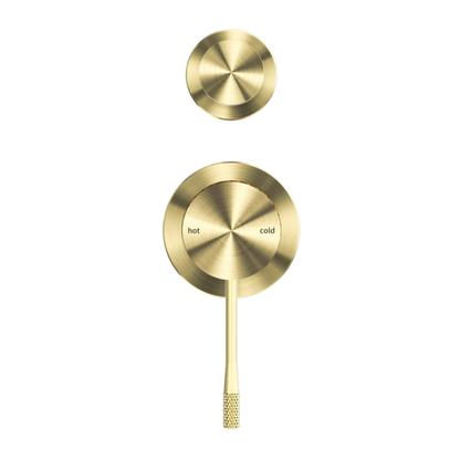 OPAL SHOWER MIXER WITH DIVERTOR SEPARATE PLATE BRUSHED GOLD