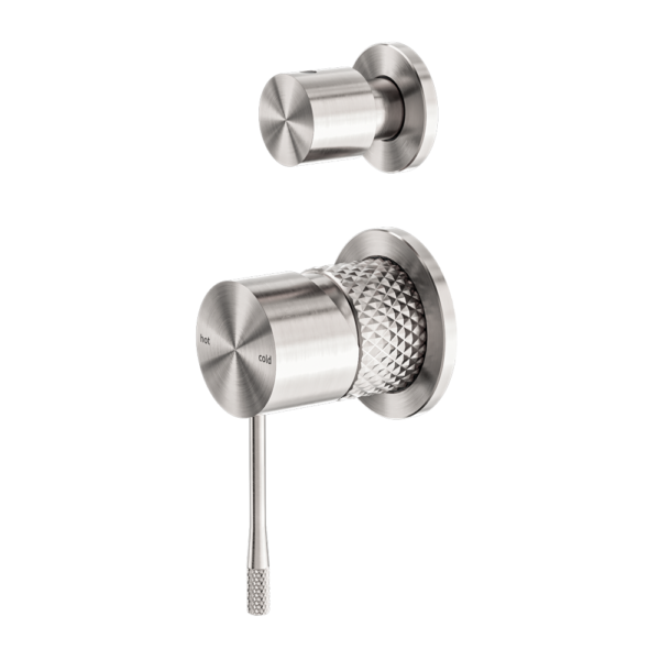 OPAL SHOWER MIXER WITH DIVERTOR SEPARATE PLATE BRUSHED NICKEL