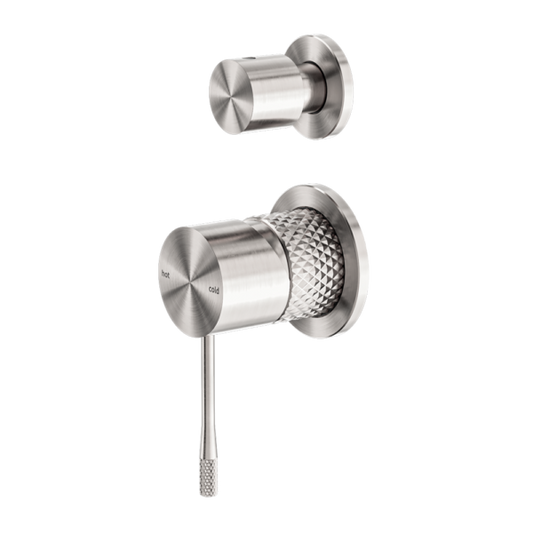 OPAL SHOWER MIXER WITH DIVERTOR SEPARATE PLATE BRUSHED NICKEL