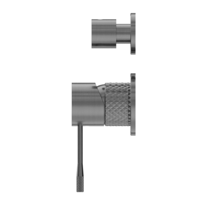OPAL SHOWER MIXER WITH DIVERTOR SEPARATE PLATE GRAPHITE