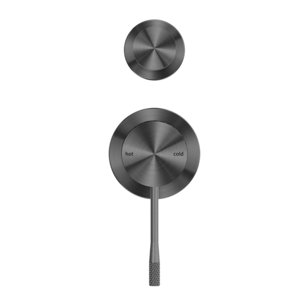 OPAL SHOWER MIXER WITH DIVERTOR SEPARATE PLATE GRAPHITE