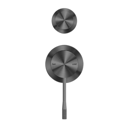 OPAL SHOWER MIXER WITH DIVERTOR SEPARATE PLATE GRAPHITE