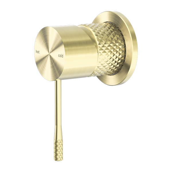 OPAL SHOWER MIXER 60MM PLATE BRUSHED GOLD