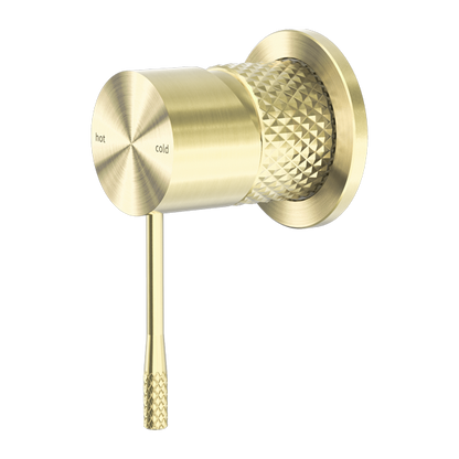 OPAL SHOWER MIXER 60MM PLATE BRUSHED GOLD