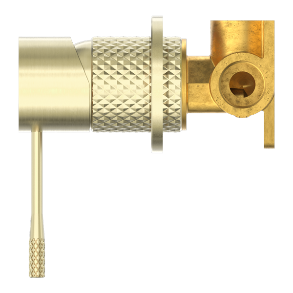 OPAL SHOWER MIXER 60MM PLATE BRUSHED GOLD