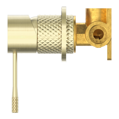 OPAL SHOWER MIXER 60MM PLATE BRUSHED GOLD