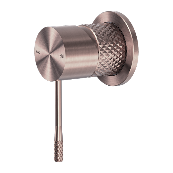 OPAL SHOWER MIXER 60MM PLATE BRUSHED BRONZE
