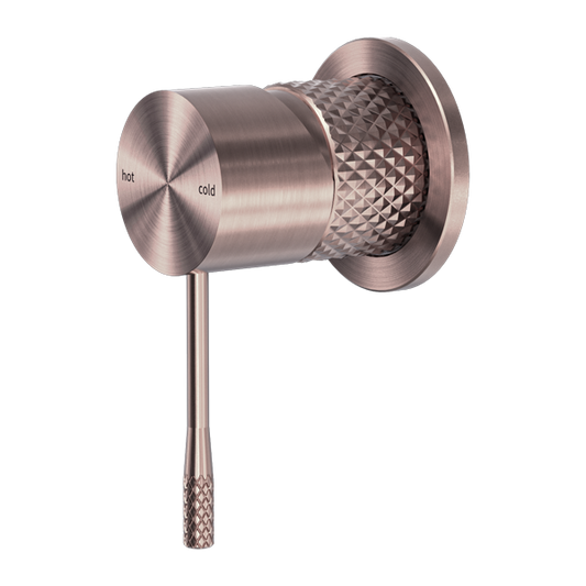 OPAL SHOWER MIXER 60MM PLATE BRUSHED BRONZE
