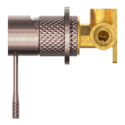 OPAL SHOWER MIXER 60MM PLATE BRUSHED BRONZE