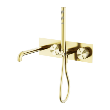OPAL PROGRESSIVE SHOWER SYSTEM WITH SPOUT 230MM BRUSHED GOLD