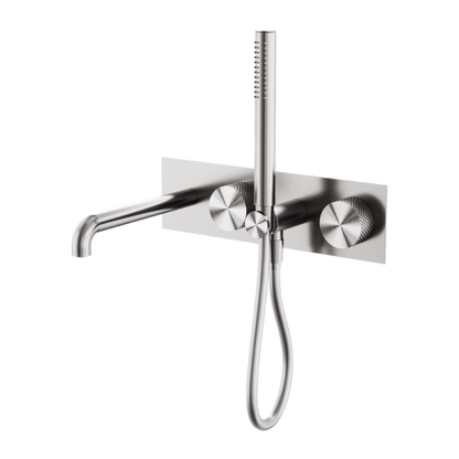 OPAL PROGRESSIVE SHOWER SYSTEM WITH SPOUT 250MM BRUSHED NICKEL
