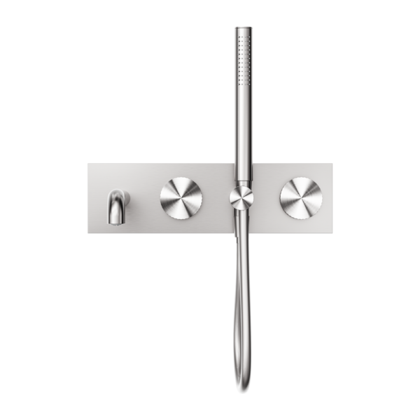 OPAL PROGRESSIVE SHOWER SYSTEM WITH SPOUT 230MM BRUSHED NICKEL