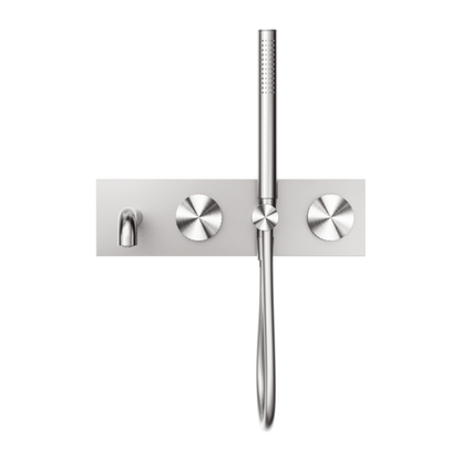 OPAL PROGRESSIVE SHOWER SYSTEM WITH SPOUT 230MM BRUSHED NICKEL