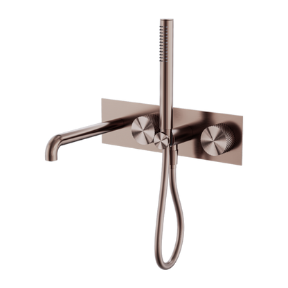 OPAL PROGRESSIVE SHOWER SYSTEM WITH SPOUT 230MM BRUSHED BRONZE