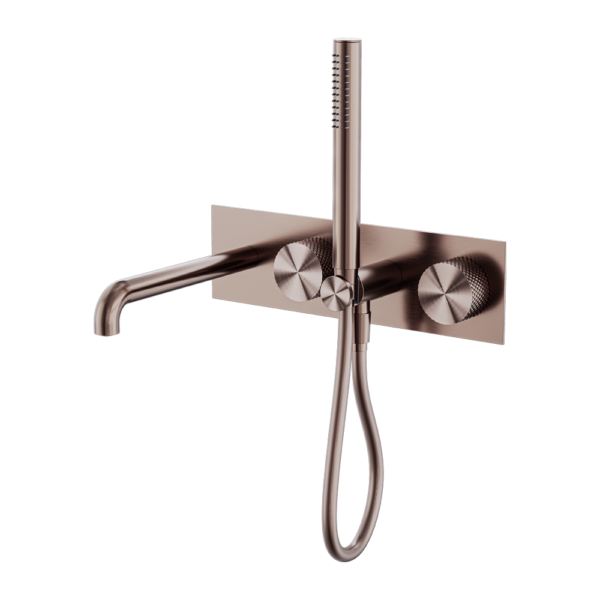 OPAL PROGRESSIVE SHOWER SYSTEM WITH SPOUT 230MM TRIM KITS ONLY BRUSHED BRONZE