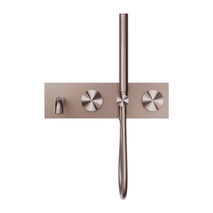 OPAL PROGRESSIVE SHOWER SYSTEM WITH SPOUT 250MM BRUSHED BRONZE