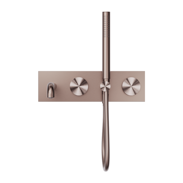 OPAL PROGRESSIVE SHOWER SYSTEM WITH SPOUT 230MM TRIM KITS ONLY BRUSHED BRONZE