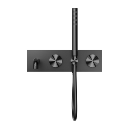 OPAL PROGRESSIVE SHOWER SYSTEM WITH SPOUT 230MM GRAPHITE