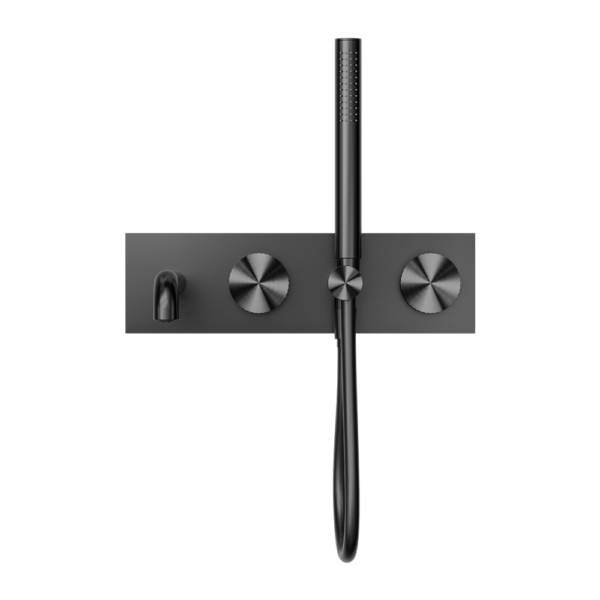 OPAL PROGRESSIVE SHOWER SYSTEM WITH SPOUT 250MM GRAPHITE