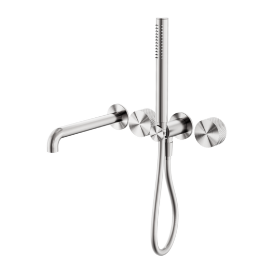 OPAL PROGRESSIVE SHOWER SYSTEM SEPARATE PLATE WITH SPOUT 230MM BRUSHED NICKEL
