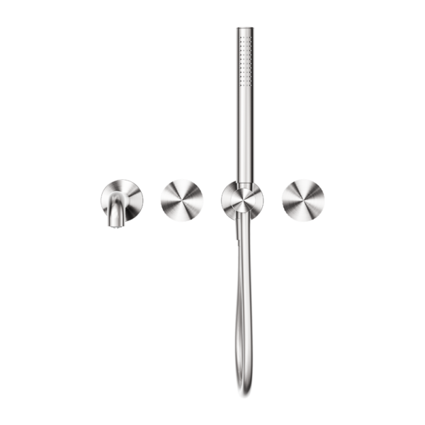 OPAL PROGRESSIVE SHOWER SYSTEM SEPARATE PLATE WITH SPOUT 230MM BRUSHED NICKEL