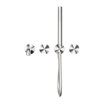 OPAL PROGRESSIVE SHOWER SYSTEM SEPARATE PLATE WITH SPOUT 230MM BRUSHED NICKEL