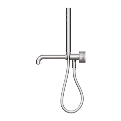 OPAL PROGRESSIVE SHOWER SYSTEM SEPARATE PLATE WITH SPOUT 230MM BRUSHED NICKEL