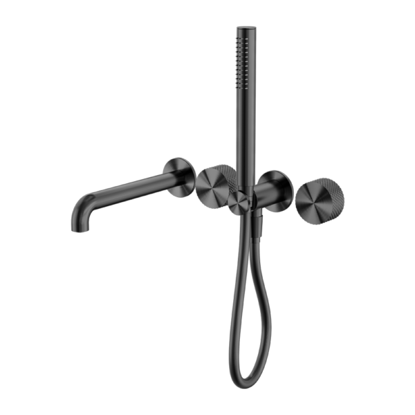 OPAL PROGRESSIVE SHOWER SYSTEM SEPARATE PLATE WITH SPOUT 230MM GRAPHITE