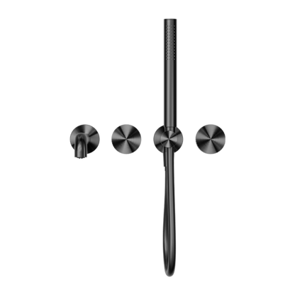 OPAL PROGRESSIVE SHOWER SYSTEM SEPARATE PLATE WITH SPOUT 230MM GRAPHITE