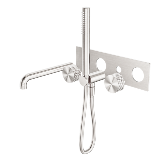 OPAL PROGRESSIVE SHOWER SYSTEM WITH SPOUT 250MM TRIM KITS ONLY BRUSHED NICKEL