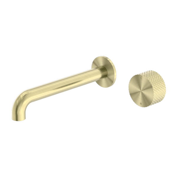 OPAL PROGRESSIVE WALL BASIN/BATH SET 230MM BRUSHED GOLD