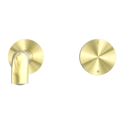 OPAL PROGRESSIVE WALL BASIN/BATH SET 260MM BRUSHED GOLD
