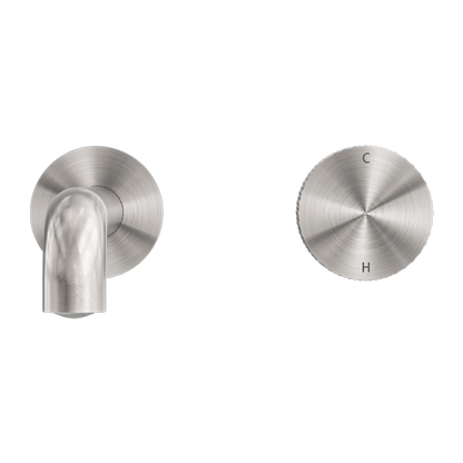 OPAL PROGRESSIVE WALL BASIN/BATH SET 160MM BRUSHED NICKEL
