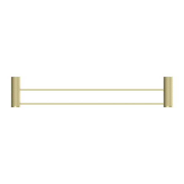 OPAL DOUBLE TOWEL RAIL 600MM BRUSHED GOLD
