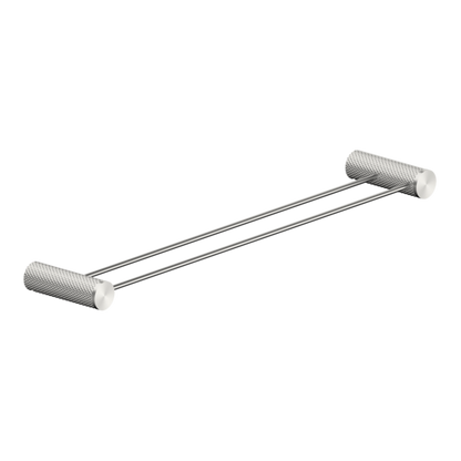 OPAL DOUBLE TOWEL RAIL 800MM BRUSHED NICKEL
