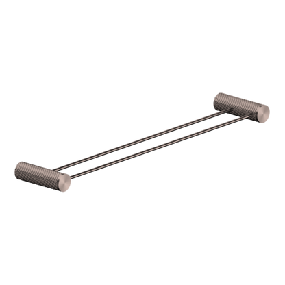 OPAL DOUBLE TOWEL RAIL 800MM BRUSHED BRONZE